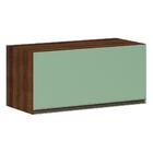 Armário Para Cozinha 80 Cm 1 Porta Dourado Com Verde