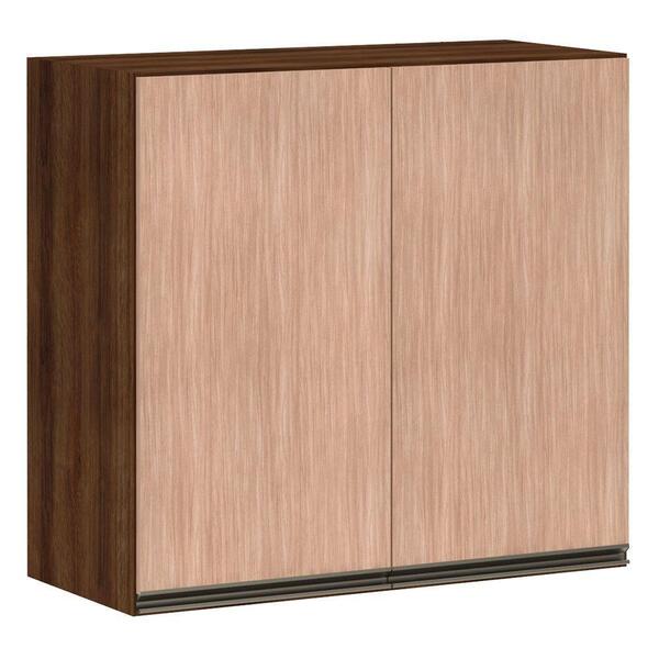 Armário Para Cozinha 80 Cm 2 Portas Dourado Com Cumaru