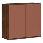 Armário Para Cozinha 80 Cm 2 Portas Dourado Com Gaia