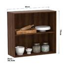 Armário Para Cozinha 80 Cm 2 Portas Dourado Com Gaia