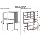 Armário Para Cozinha 8 Portas 1 Gaveta Slow Freijó/artico/cp-