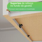 Armário Para Cozinha 8 Portas 2 Gavetas Antonela  Branco