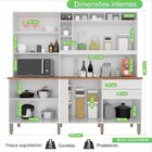 Armário Para Cozinha 8 Portas 2 Gavetas Antonela  Branco