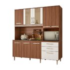 Armário Para Cozinha 8 Portas 3 Gavetas Avelã/avelã/off White