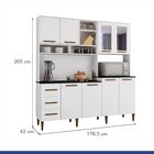 Armário Para Cozinha 8 Portas 3 Gavetas Rio De Janeiro Com Vi