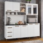 Armário Para Cozinha 8 Portas 3 Gavetas Rio De Janeiro Com Vi