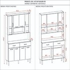 Armário Para Cozinha 8 Portas Golden Plus Freijó / Supremo