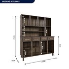 Armário Para Cozinha 8 Portas São Luis Imbuia Natural