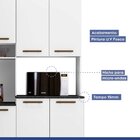 Armário Para Cozinha 9 Portas 3 Gavetas Belo Horizonte  Branco