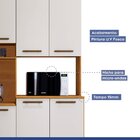 Armário Para Cozinha 9 Portas 3 Gavetas Belo Horizonte  Natur