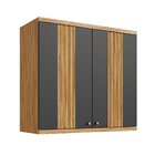 Armário Para Cozinha Aéreo 100% Mdf Noruega Espresso Móveis A