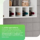 Armário Para Cozinha Aéreo 1 Porta Pérola Branco