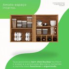 Armário Para Cozinha Aéreo 1 Porta Pérola Cinamomo/off White