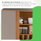 Armário Para Cozinha Aéreo 1 Porta Pérola Cinamomo/off White