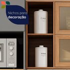 Armário Para Cozinha Aéreo 2 Portas Castanha Freijó