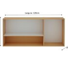 Armário Para Cozinha Aéreo 3 Portas Essência Freijó/off White