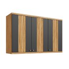 Armário Para Cozinha Aéreo 3 Portas Noruega Espresso Móveis A