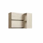 Armário Para Cozinha Aéreo Canto Greta Crema