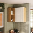 Armário Para Cozinha Aéreo De Canto Art Freijó / Soft