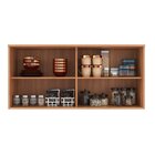 Armário Para Cozinha Aéreo Porta De Vidro 120cm Cecília Freij