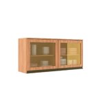 Armário Para Cozinha Aéreo Porta De Vidro 120cm Cecília Freij