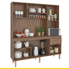 Armário Para Cozinha Atlanta 160cm Balcão Tampo Nicho Microon