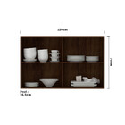 Armário Para Cozinha Basculante Duplo 120 Cm 2 Portas Safira