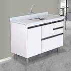 Armário Para Cozinha Coliseu 5708 118 7cm 2 Gavetas + Gavetão