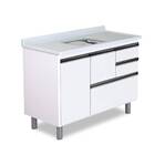 Armário Para Cozinha Coliseu 5708 118 7cm 2 Gavetas + Gavetão