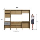 Armário Para Cozinha Compacta 8 Portas E 2 Gavetas Safira Ipê