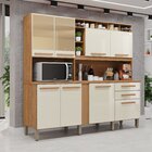 Armário Para Cozinha Espelhado 8 Portas 2 Gavetas Antonela Ci