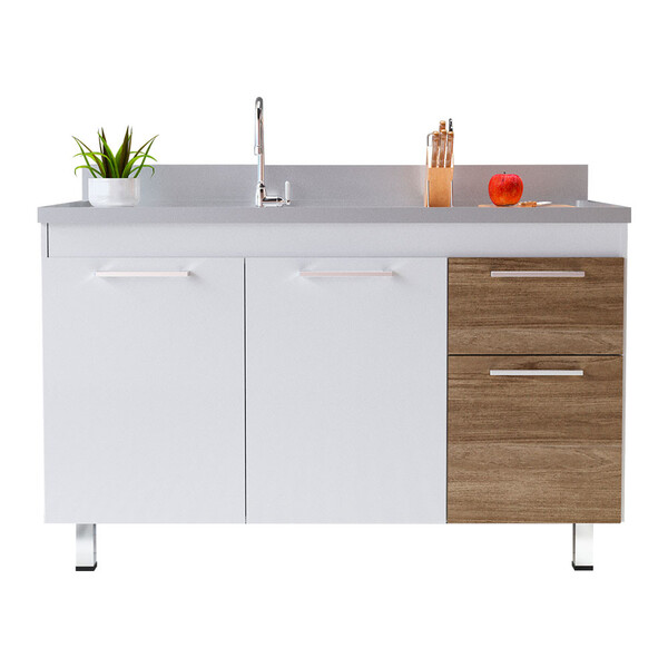 Armário Para Cozinha Kaus 114 Sem Pia 113,5cm Cerocha