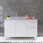 Armário Para Cozinha Kaus 114 Sem Pia 113,5cm Cerocha