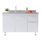 Armário Para Cozinha Kaus 114 Sem Pia 113,5cm Cerocha