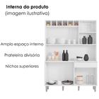 Armário Para Cozinha Kit Alice Preto Fosco - Ajl