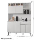 Armário Para Cozinha Kit Ambiente Alice Amêndoa Branco - Ajl