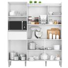 Armário Para Cozinha Kit Isabel Branco Brilho - Ajl