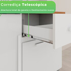 Armário Para Cozinha Luiza 4 Portas Branco Neve