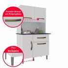 Armário Para Cozinha Luiza 4 Portas Branco Neve