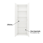 Armário Para Cozinha Multiuso Curitiba Com 2 Portas E 5 Nich