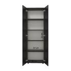 Armário Para Cozinha Multiuso Curitiba Com 2 Portas - Preto