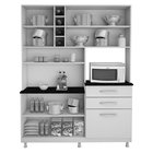 Armário para cozinha Ômega Ipê - Kaik Móveis