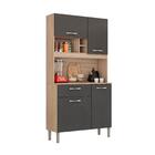 Armário Para Cozinha Pequena 4 Portas 1 Gaveta 91 Cm Avena Gr