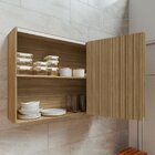 Armário Para Cozinha Porta Articulada 120cm Riscatto Freijó