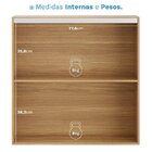 Armário Para Cozinha Porta Articulada 80cm Freijó Soft