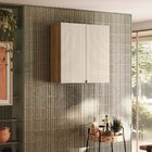 Armário Para Cozinha Porta Articulada 80cm Freijó Soft