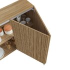 Armário Para Cozinha Porta Articulada 80cm Riscatto Freijó