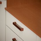 Armário Para Cozinha Torre Forno E Microondas 100% Mdf Freijó