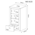 Armário Para Escritório 158,5cm Com 1 Gaveteiro E 4 Portas Br