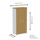 Armário Para Escritório 159,6x 41x 79,2 Cm Cinza/samba